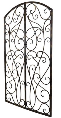 BayAccents Wrought Iron Scroll Panel Wall DÃ©cor | Wayfair